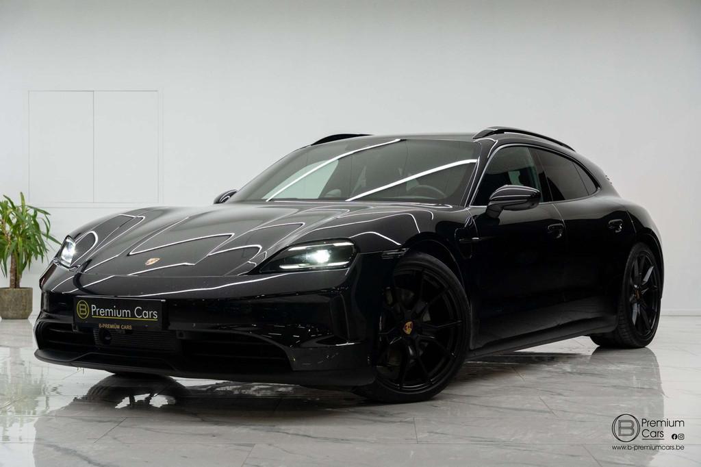 Porsche Taycan 4 Sport turismo! Gen 2! Perf battery! New mod, Auto's, Automaat, Gebruikt, 435 pk, Zwart