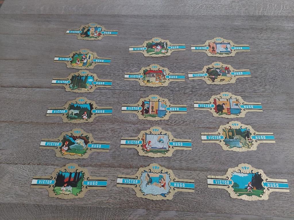 grote sigarenbandjes Victor Hugo -  "Roodkapje", Verzamelen, Ophalen, Zo goed als nieuw, Sigarenbandjes