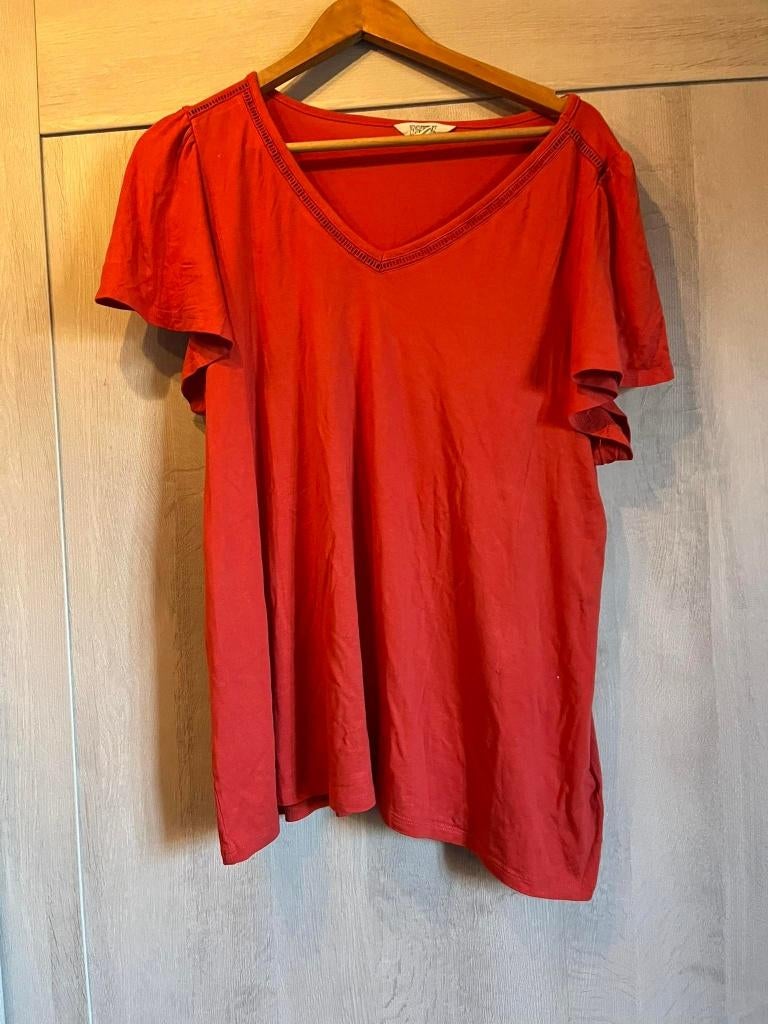 tshirt rood ms mode xl, MS Mode, Gedragen, Rood, Shirt of Top