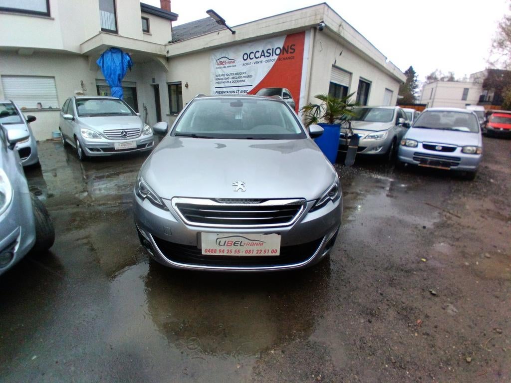 Peugeot 308 break 2000cm3 diesel, Autos, Peugeot, Argent ou Gris, Euro 6, Entreprise, Noir