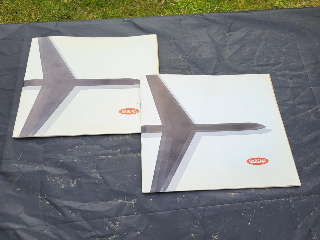 Set van 2 Vintage Sabena Brochures/Routekaarten – Jaren '60, Verzamelen, Ophalen