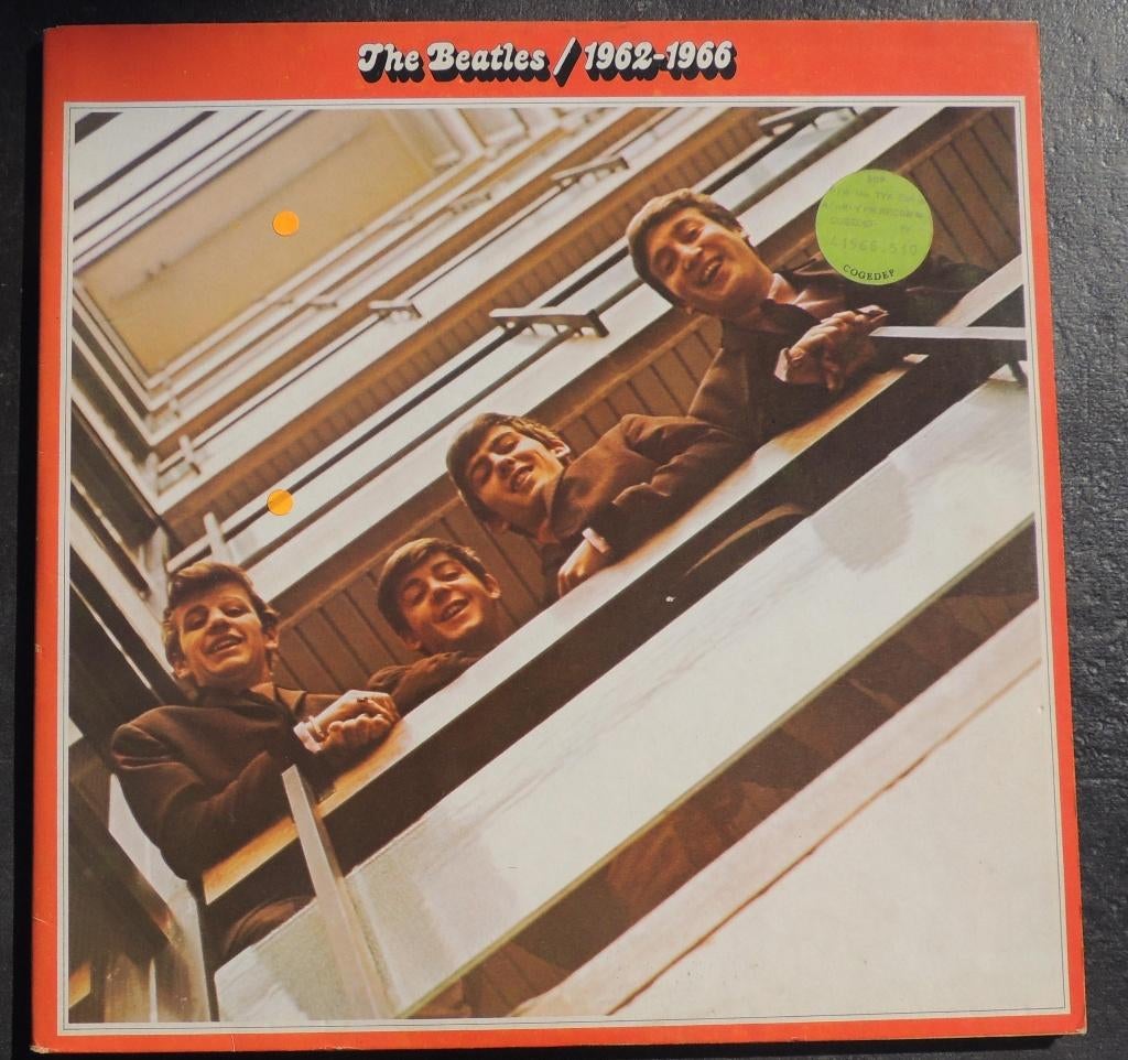 Double album rouge The BEATLES 1962-1966 EMI Gramophone 1967, Compilation, Envoi, 1970 - 1979, Utilisé