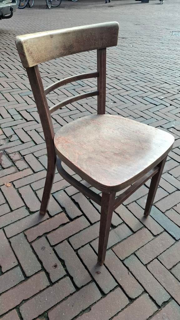 16 cafe bistro thonet stoelen lot gebogen bruin hout mancave, Huis en Inrichting, Ophalen of Verzenden, Bruin, Hout