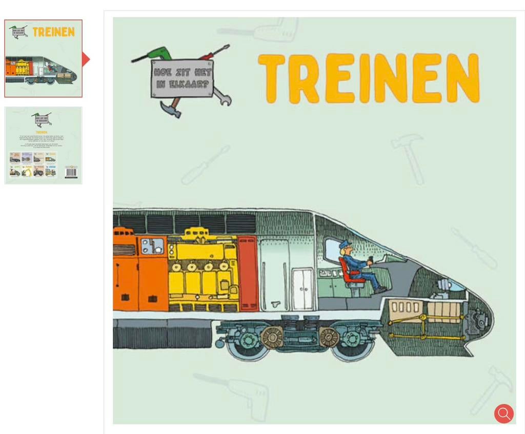 kinderboek “Treinen” - hardcover gezocht, Ophalen, Zo goed als nieuw