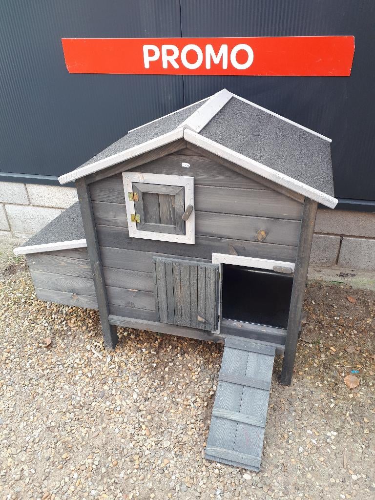 Europees kippenhok met puntdak, Dieren en Toebehoren, Pluimvee | Toebehoren, Nieuw, Kippenhok of Kippenren, Ophalen