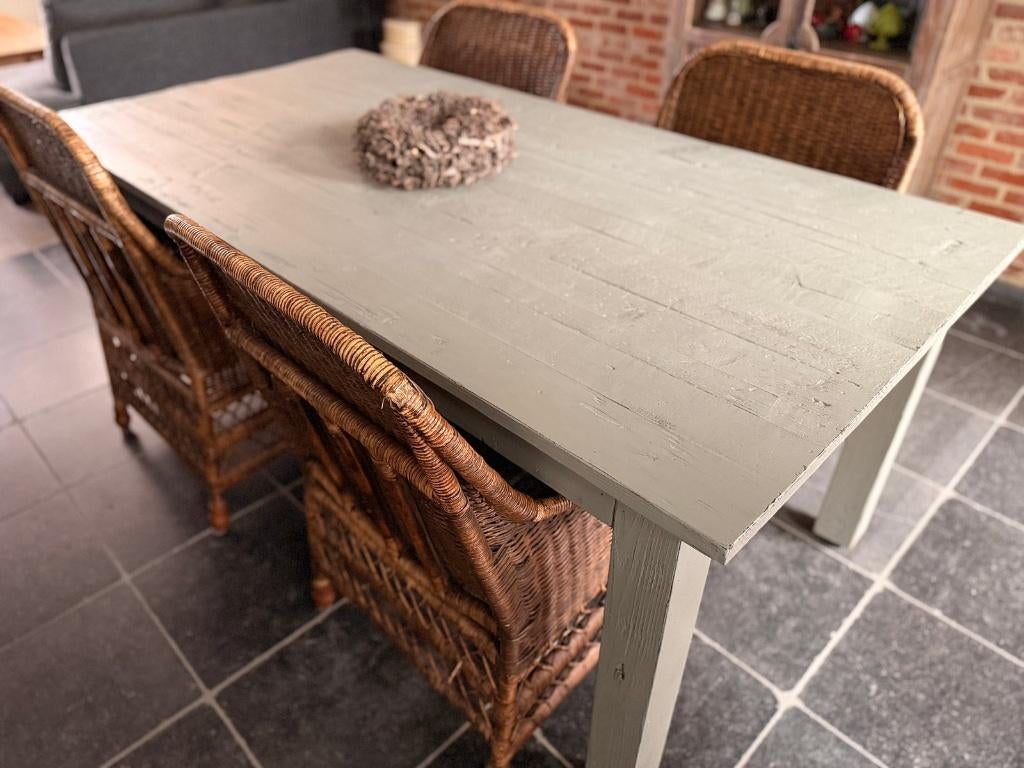 Mooie houten tafel, Huis en Inrichting, Tafels | Eettafels, Ophalen, 100 tot 150 cm, 200 cm of meer, Zo goed als nieuw