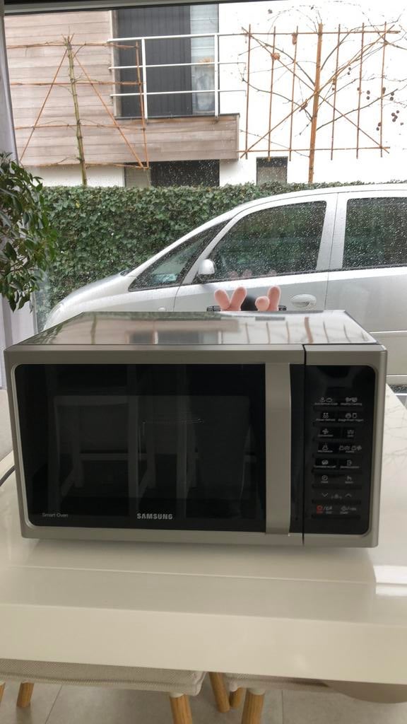 Samsung combi microgolf oven, Ophalen, Zo goed als nieuw, Grill, Draaiplateau