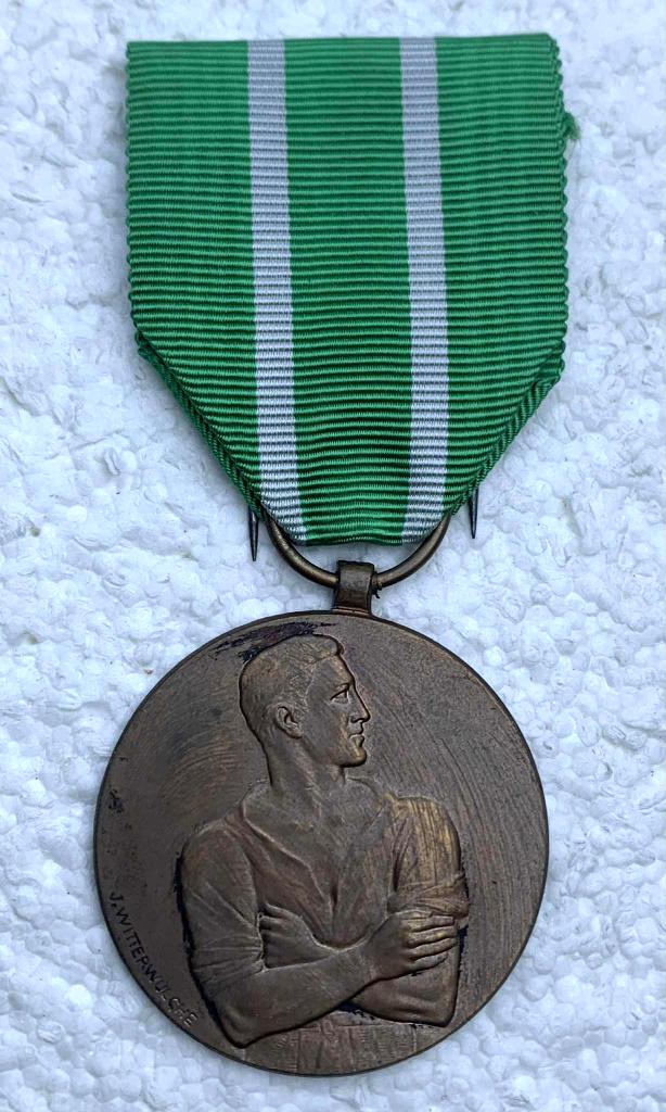Medaille, Werkweigeraar-Weggevoerden 40-45, Met WITTE lijnen, Verzamelen, Militaria | Algemeen, Ophalen of Verzenden, Landmacht