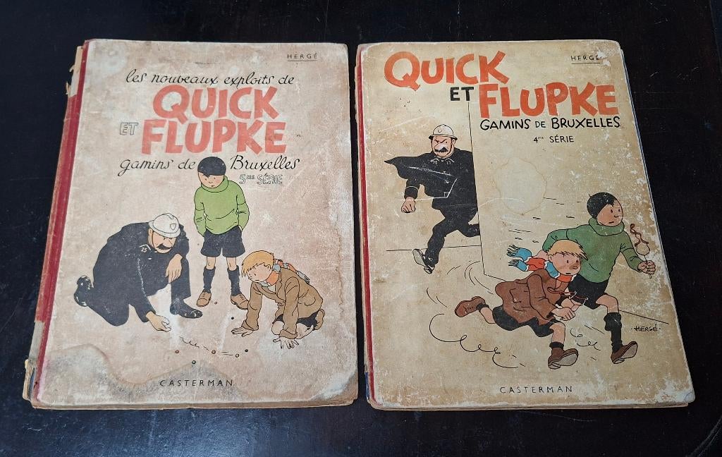 Quick et Flupke lot de deux album N&b, Plusieurs BD, Enlèvement ou Envoi, Utilisé, HERGE