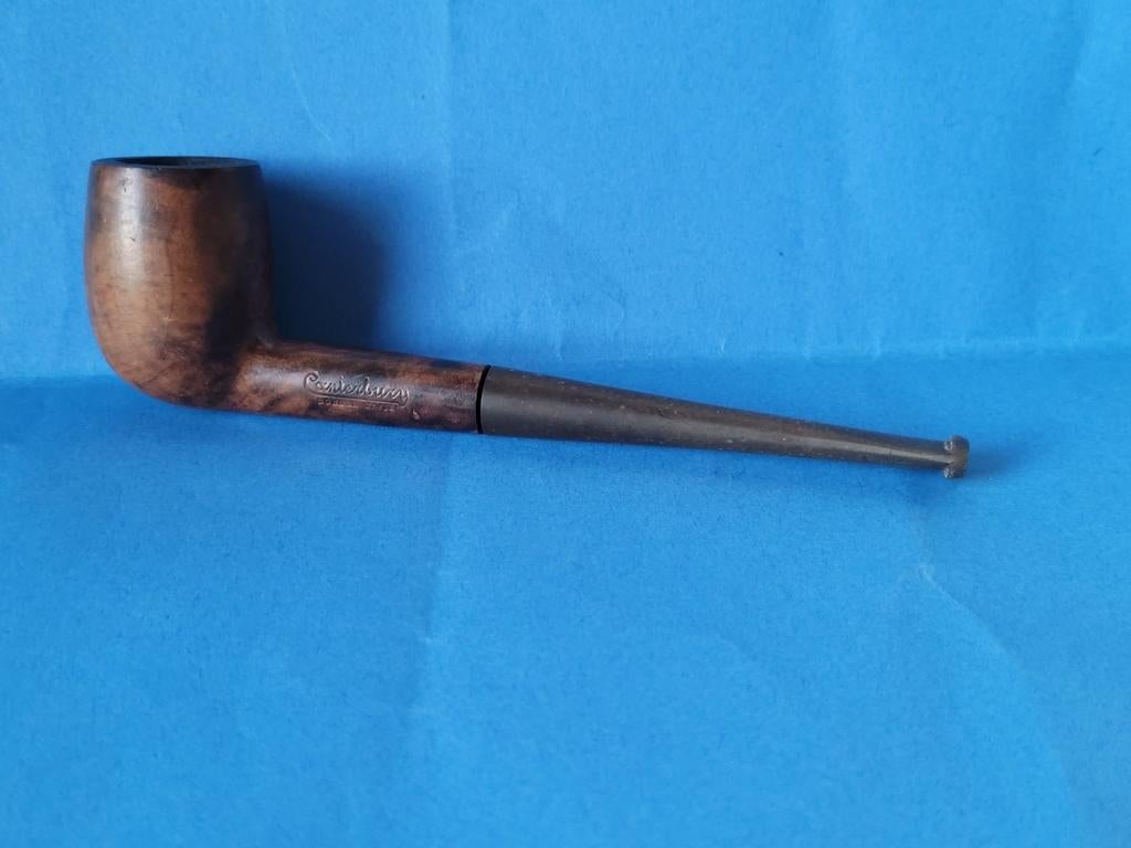 Pijp in Canterbury Londense stijl/bruyère en vulcaniet/Redhm, Verzenden, Gebruikt, Overige typen