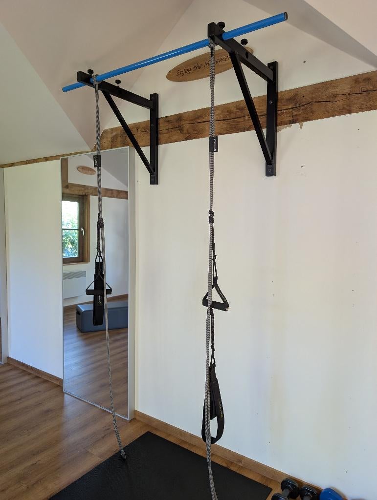 Optrekstang met suspension trainer, Ophalen, Benen, Overige typen, Zo goed als nieuw