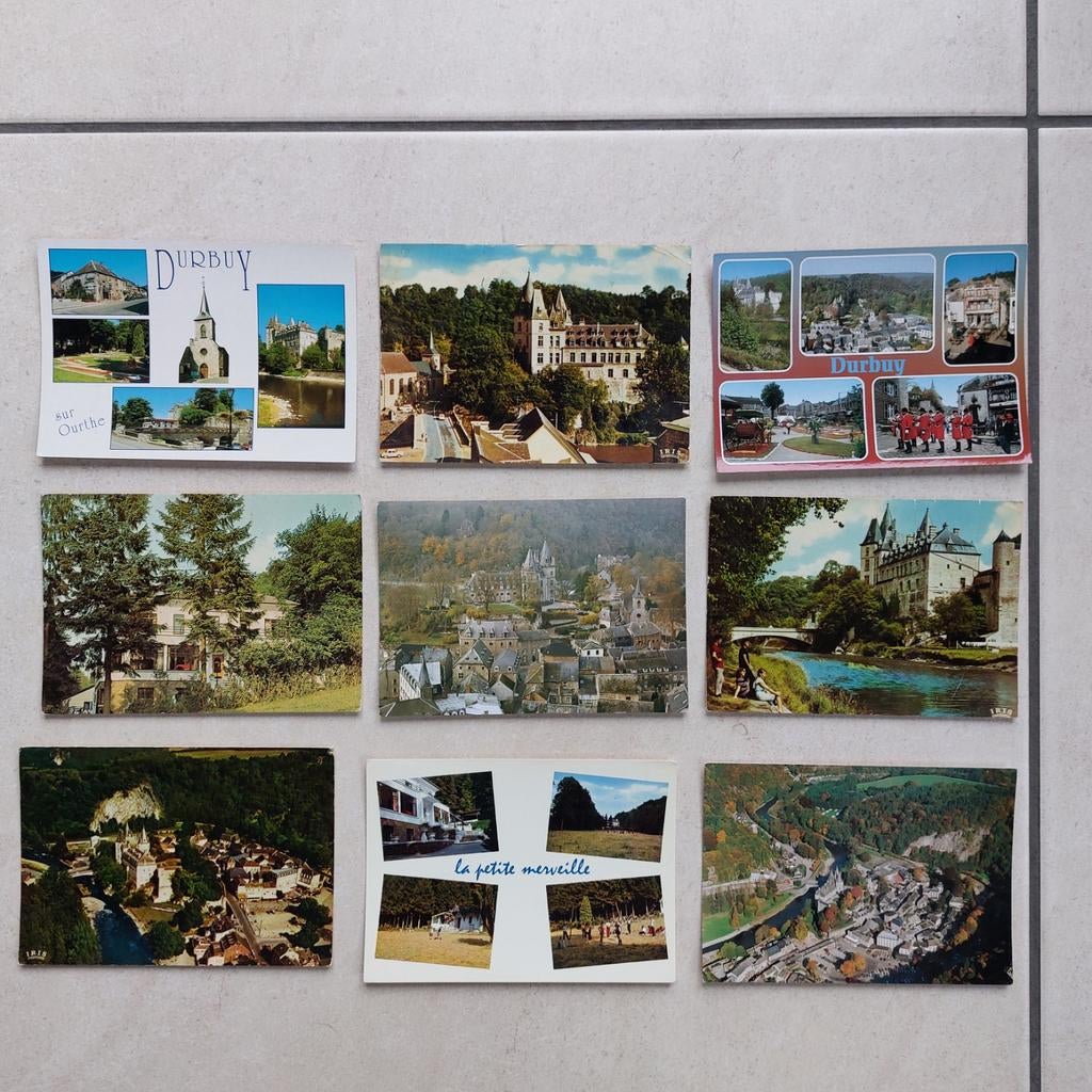 Lot van 9 gelopen postkaarten van Durbuy (2), Collections, Cartes postales | Belgique, Enlèvement ou Envoi