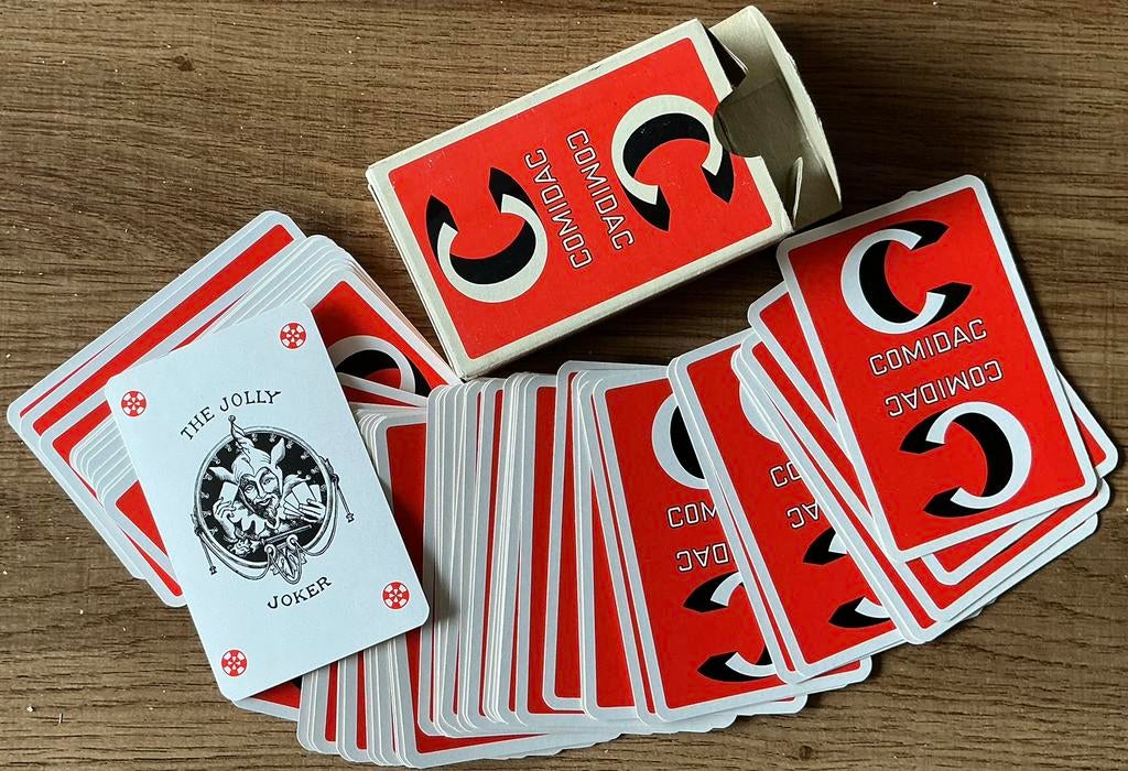Oud kaartspel COMIDAC, Verzamelen, Ophalen of Verzenden, Zo goed als nieuw, Speelkaart(en)