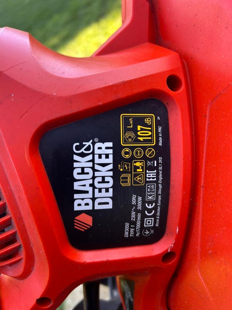 Souffleur back et decker, Jardin & Terrasse, Souffleurs de feuilles, Électrique, Porté à la main, Black & Decker, Utilisé