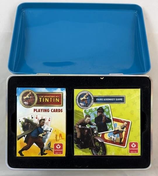 Cartes mémo Tintin Le Secret de la Licorne, cartes noires, 1 ou 2 joueurs, Envoi, Comme neuf, Cartamundi