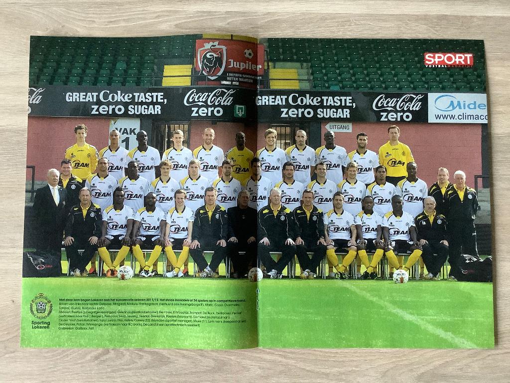 Poster Sporting Lokeren 2011-2012, Verzamelen, Sportartikelen en Voetbal, Ophalen of Verzenden, Zo goed als nieuw, Poster, Plaatje of Sticker