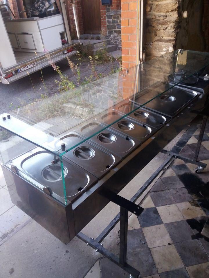 Saladette comptoir réfrigérant, Zakelijke goederen, Horeca | Keukenapparatuur, Koelen en Vriezen, Gebruikt, Ophalen