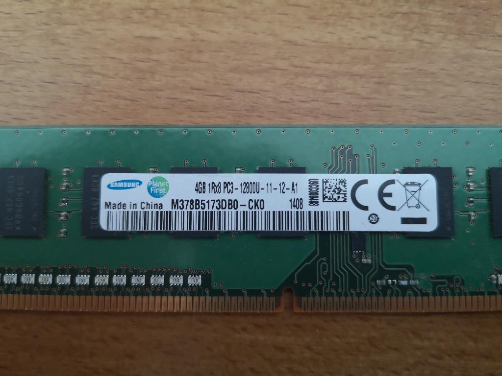 RAM Samsung 4GB PC3 DDR3 12800U 1600MHz, Informatique & Logiciels, Enlèvement ou Envoi, DDR3, Comme neuf, Desktop