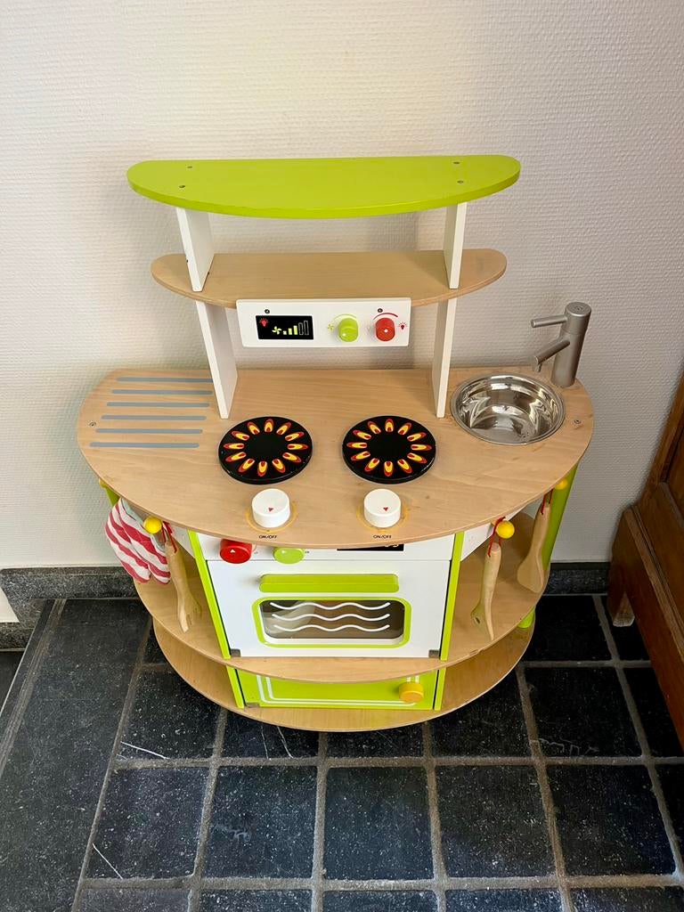 Houten kinderkeuken, Ophalen, Zo goed als nieuw, Hout