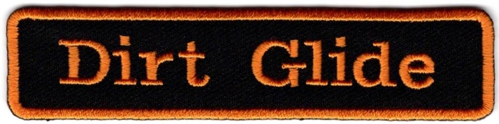 Harley Davidson Dirt Glide stoffen opstrijk patch embleem #1, Motoren, Accessoires | Overige, Verzenden, Nieuw