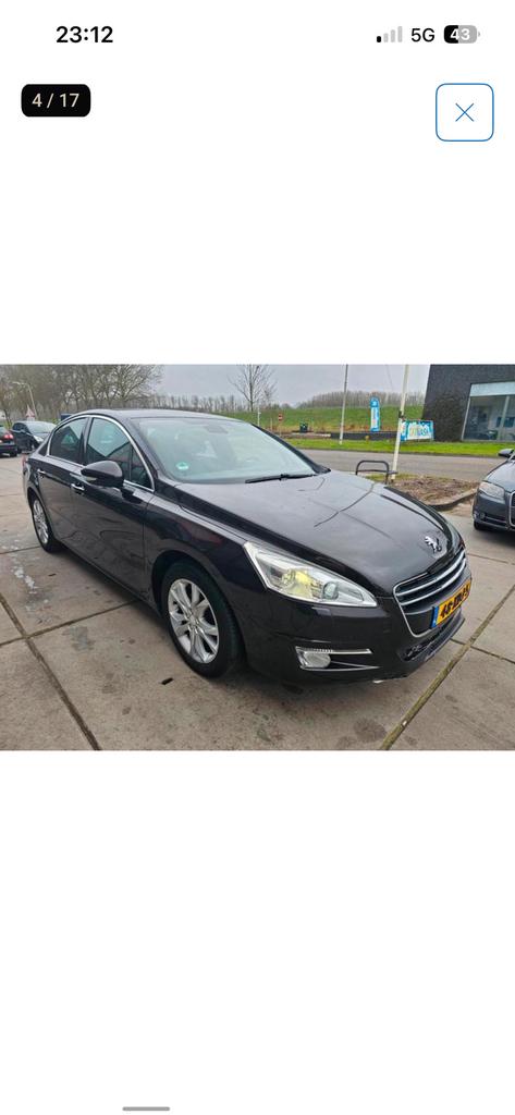 PEUGEOT 508 2.0 Hdi 163 Hybrid H Allure BVA, Auto's, Automaat, Euro 5, Zwart, Zwart