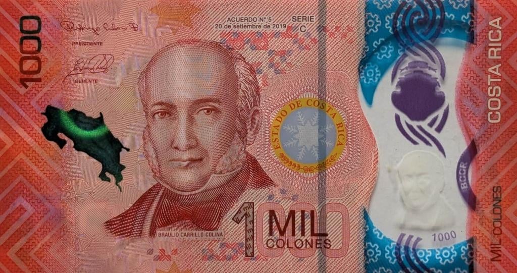 Costa Rica - 1000 colones - 2019, Postzegels en Munten, Bankbiljetten | Amerika, Ophalen, Midden-Amerika, Los biljet