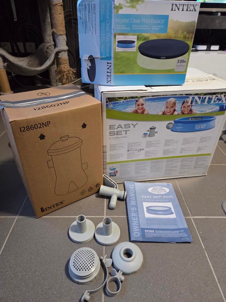 Piscine intex autoportante 3,05m complète comme neuf, Jardin & Terrasse, 200 à 400 cm, 300 cm ou plus, Rond, Comme neuf