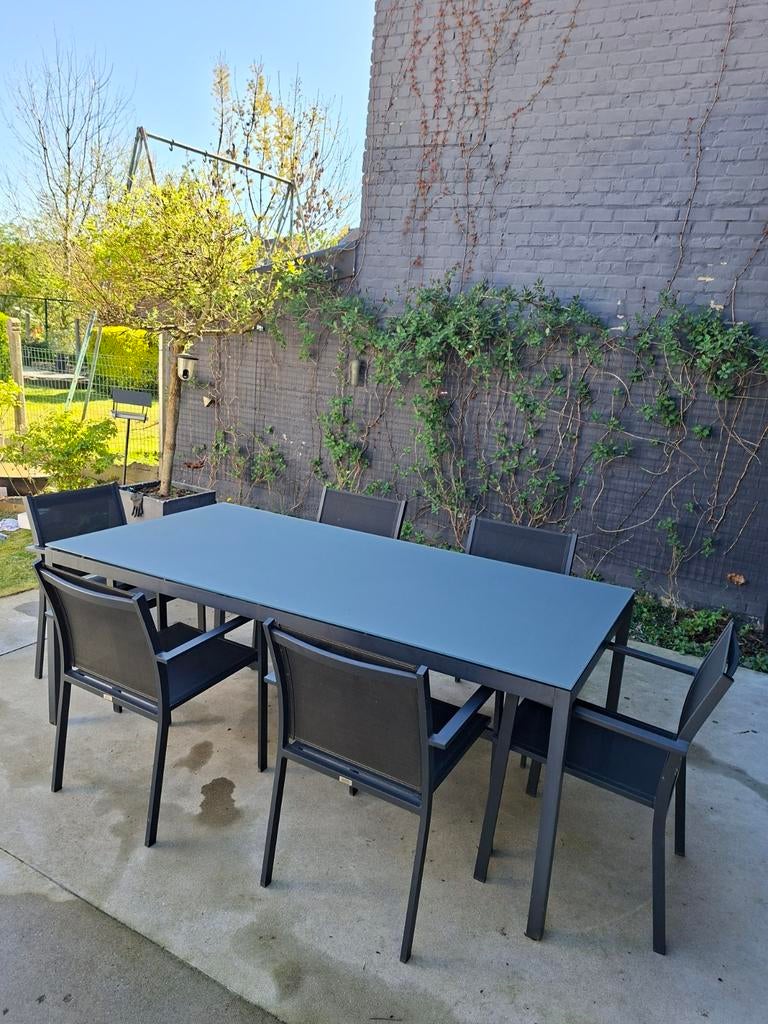 Tuintafel + 6 stoelen, Enlèvement