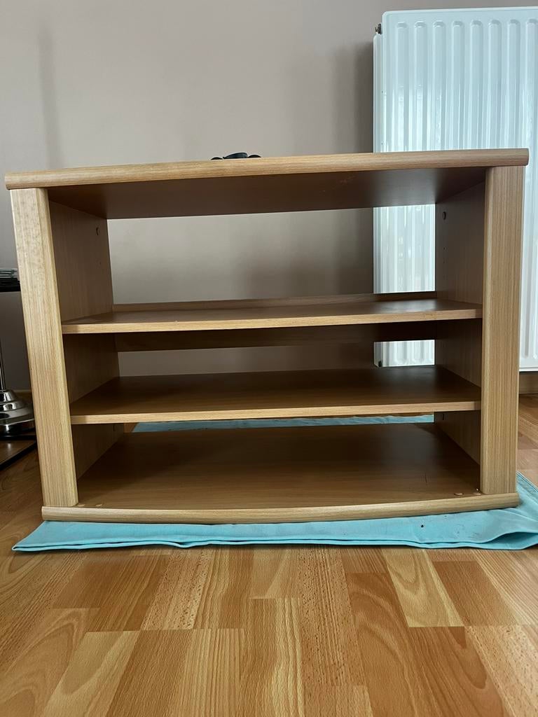 Blank houten (laminaat) tv-meubel, Maison & Meubles, Armoires | Mobilier de télévision, Enlèvement, Comme neuf