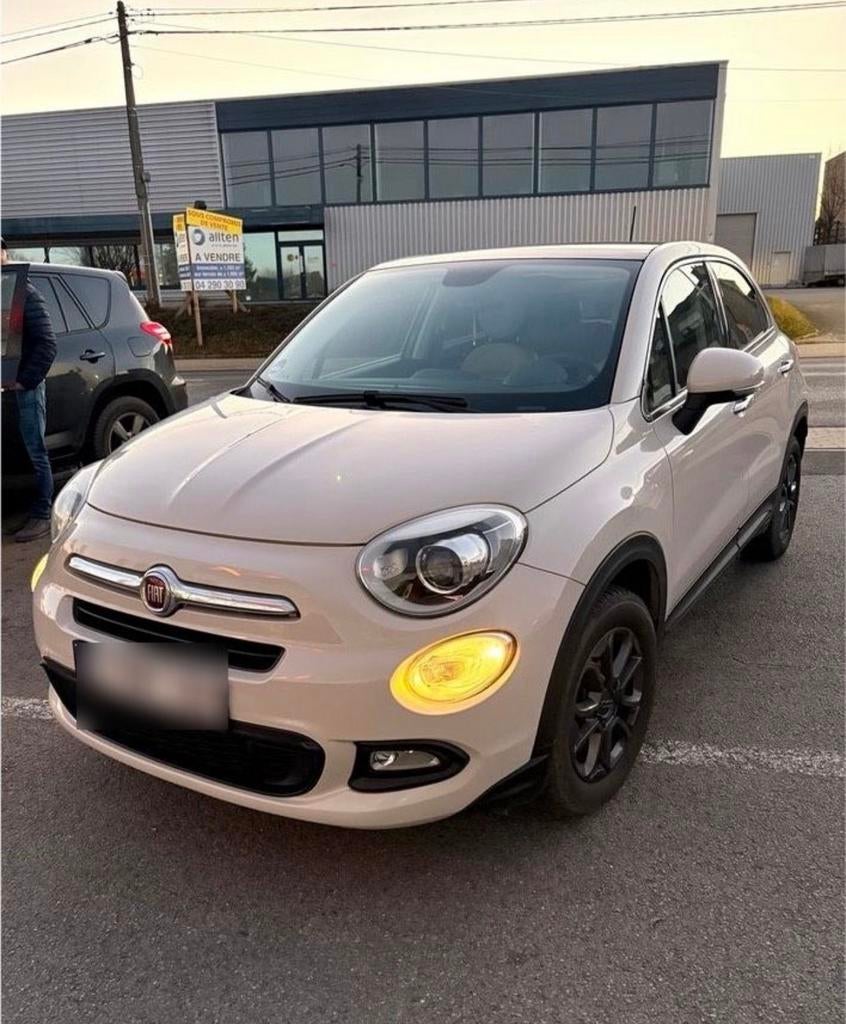 Fiat 500x beige creme - 2015 - 110 PS - toit panoramique, Auto's, Fiat, Bluetooth, Beige, Beige, Handgeschakeld