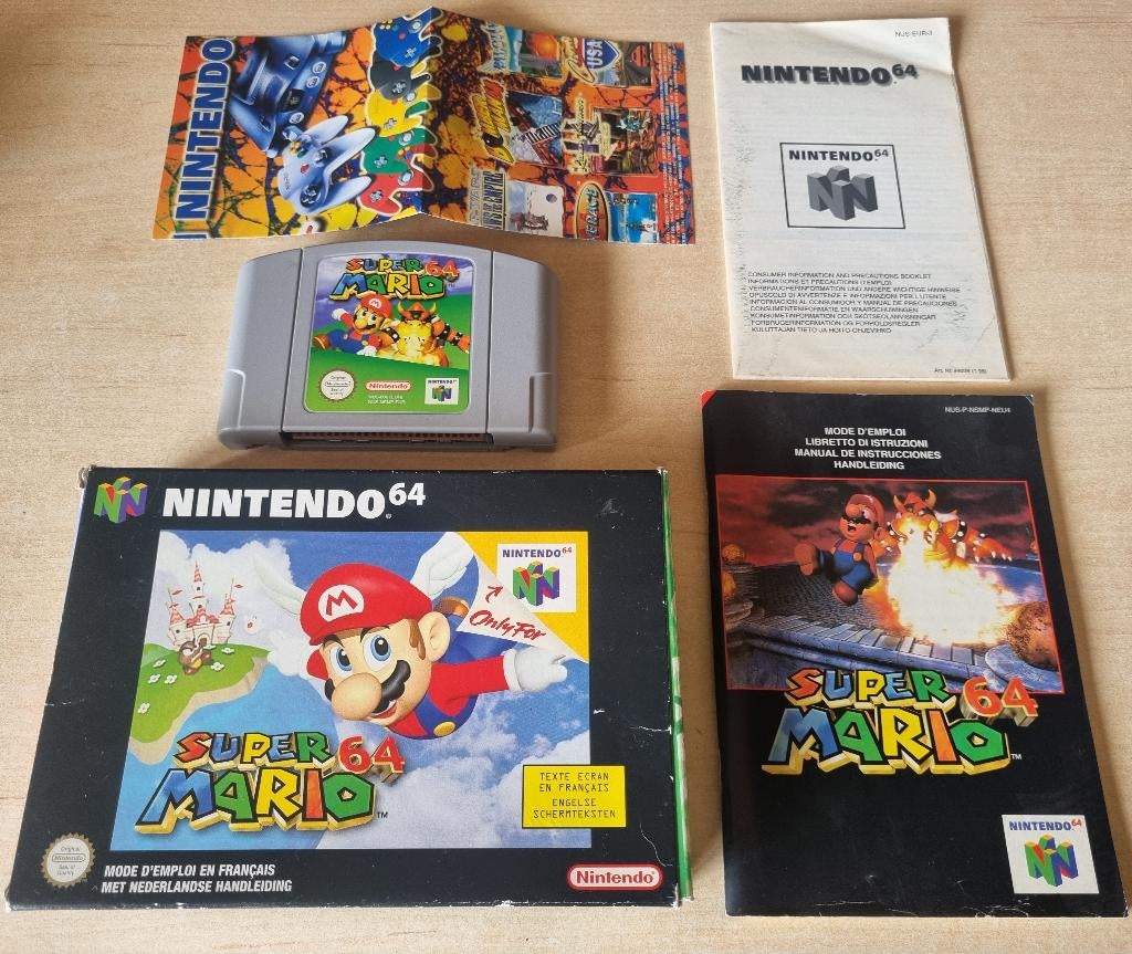 Super Mario 64 ( FAH ) Boxed + Handleiding ( Nintendo 64 ), Ophalen of Verzenden, Zo goed als nieuw, Avontuur en Actie, Vanaf 3 jaar