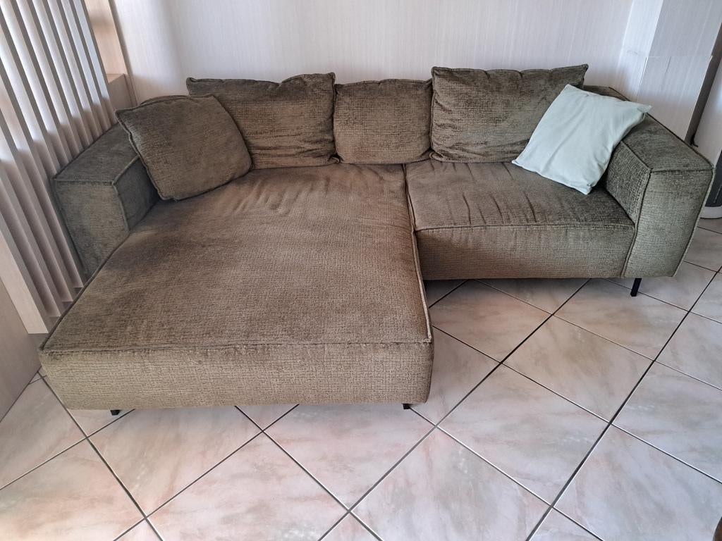 Army groen hoeksalon GEEN KOERIERDIENST, Ophalen, Zo goed als nieuw, Stof