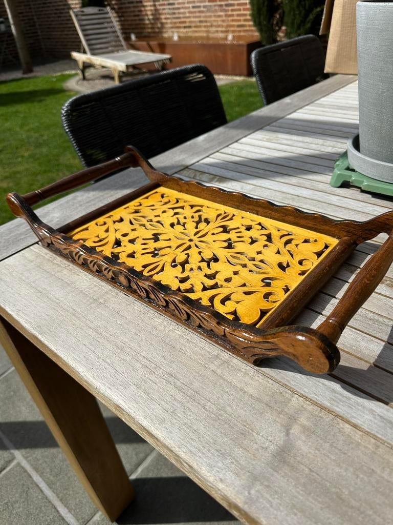 Plateau en bois vintage, Jardin & Terrasse, Enlèvement, Comme neuf