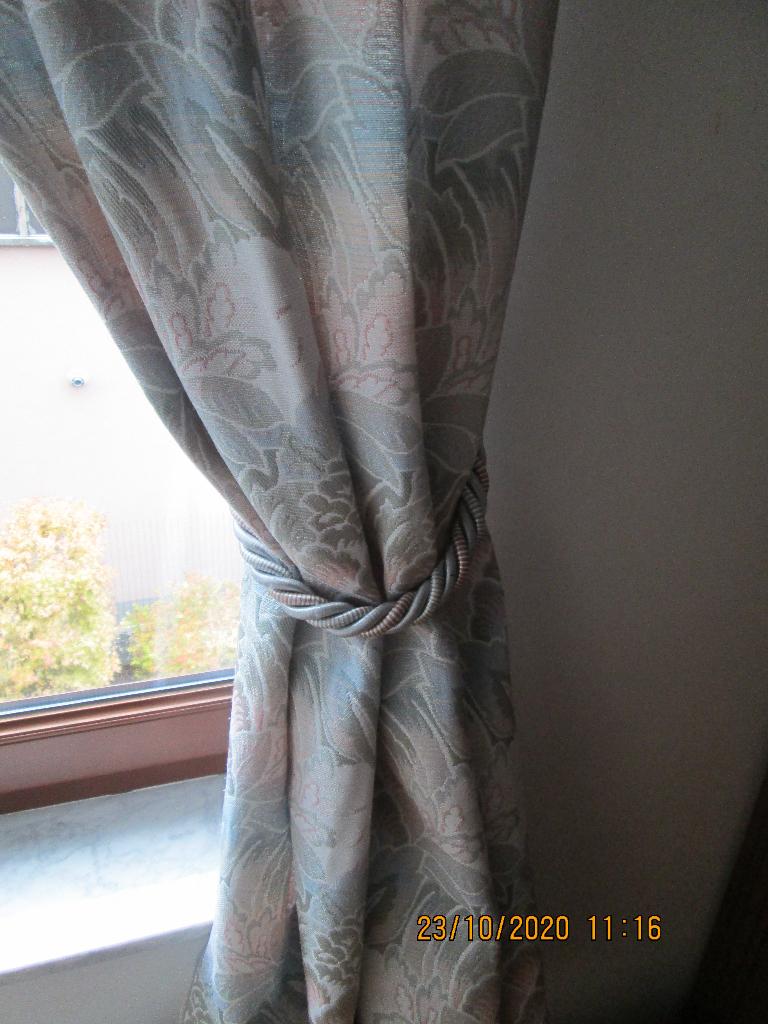 Embrasse (2) à rideaux rigides en corde tressée, Ophalen, Minder dan 50 cm, Gebruikt, Minder dan 100 cm