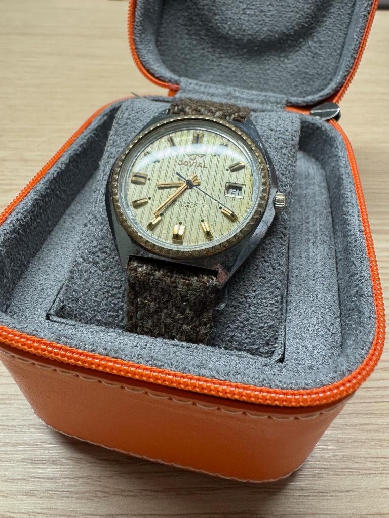 Montre vintage Jovial, Montre-bracelet, Enlèvement ou Envoi, Acier, 1960 ou plus tard