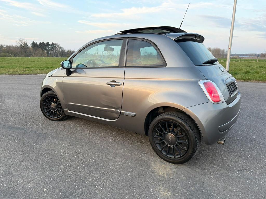 Fiat 500 TwinAir — Essence — 2011- Pano, Autos, Noir, 62 kW, Particulier, Cuir synthéthique