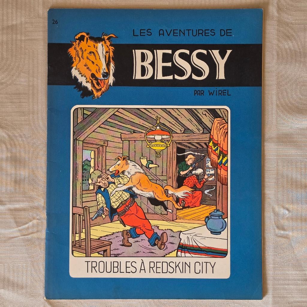 BESSY 26 ( 1 édition 1e druk ) Troubles à Redskin City 1958, Livres, BD, Utilisé, Une BD, Enlèvement ou Envoi