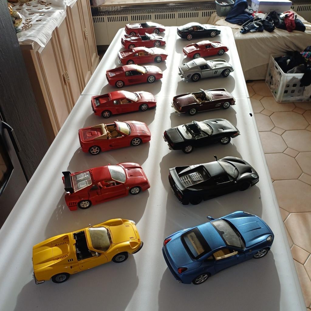 1/18 metal modelcars ferrari, Enlèvement