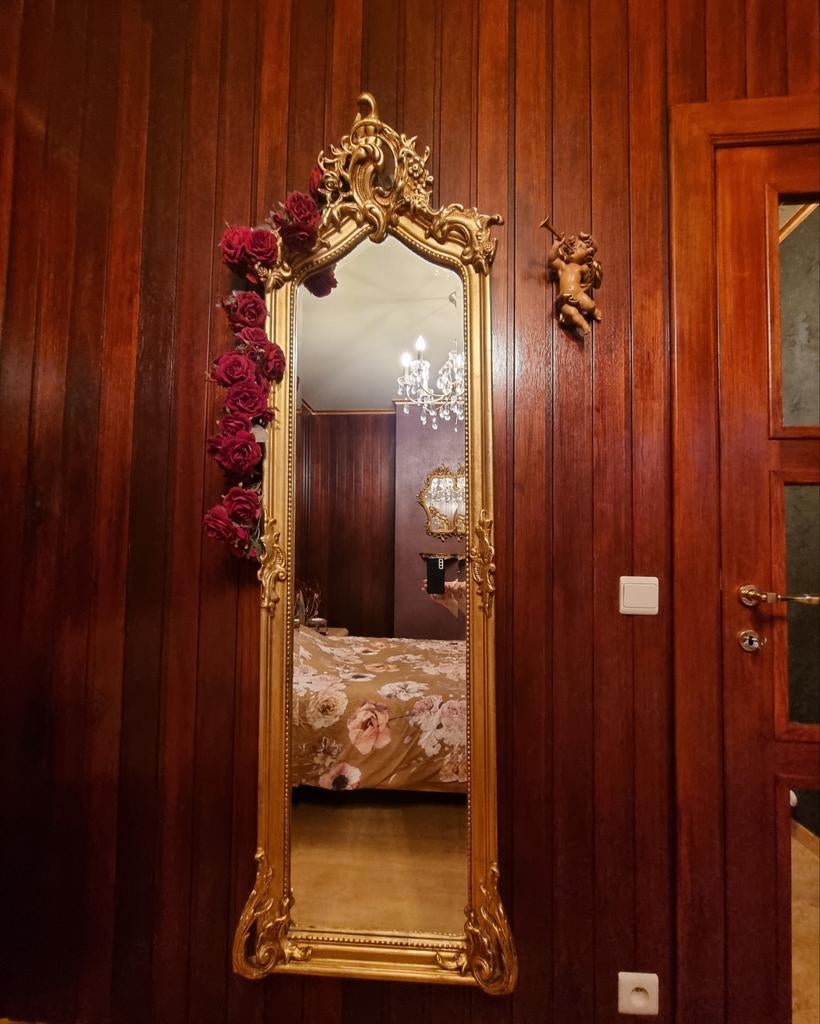 ️ Grand miroir baroque doré avec personnage ️, Enlèvement