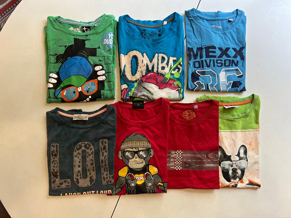 Pakket SHIRTS + LONGSLEEVES - maat 140/146, Kinderen en Baby's, Ophalen of Verzenden, Jongen, Shirt of Longsleeve