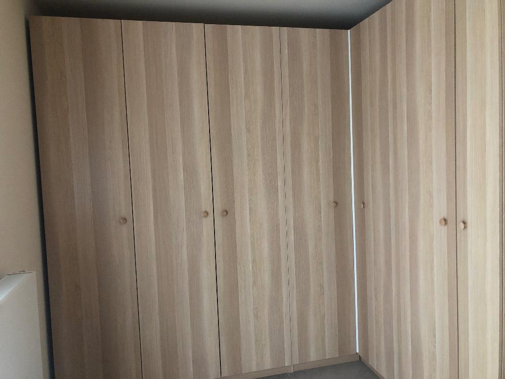 PAX hoekkast kledingkast kleerkast eikenkleur, 200 cm of meer, Zo goed als nieuw, 200 cm of meer, 50 tot 75 cm
