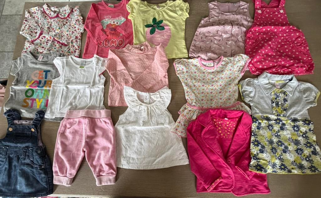 14 st baby meisjes kleding (68), Ophalen, Zo goed als nieuw, Maat 68