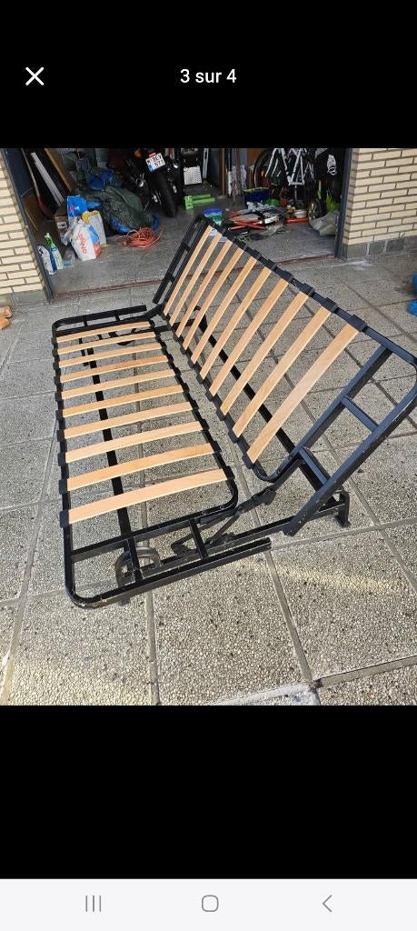 Canapé-lit, Enlèvement, Comme neuf, Noir