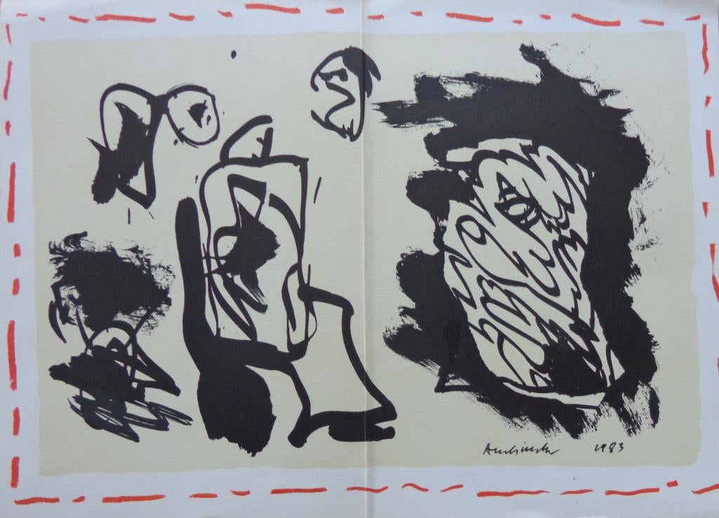 PIERRE ALECHINSKY / REPERES / KLEURLITHO / 31x42cm / 1984, Enlèvement ou Envoi