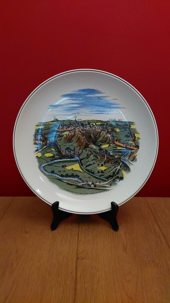 Villeroy & Boch wandbord uit 1963 - 1000 jaar Luxemburg stad, Ophalen of Verzenden