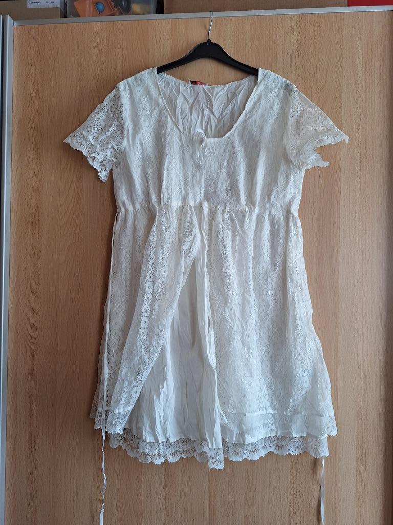 Robe Clockhouse taille 38, Enlèvement ou Envoi, Taille 38/40 (M), Blanc, Au-dessus du genou