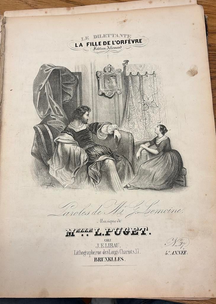 Partition l.puget la fille de l'orfevre, Enlèvement ou Envoi, Utilisé