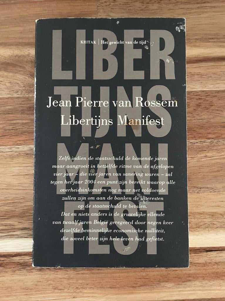 Libertijns Manifest, Boeken, Ophalen of Verzenden, Gelezen, Maatschappij en Samenleving