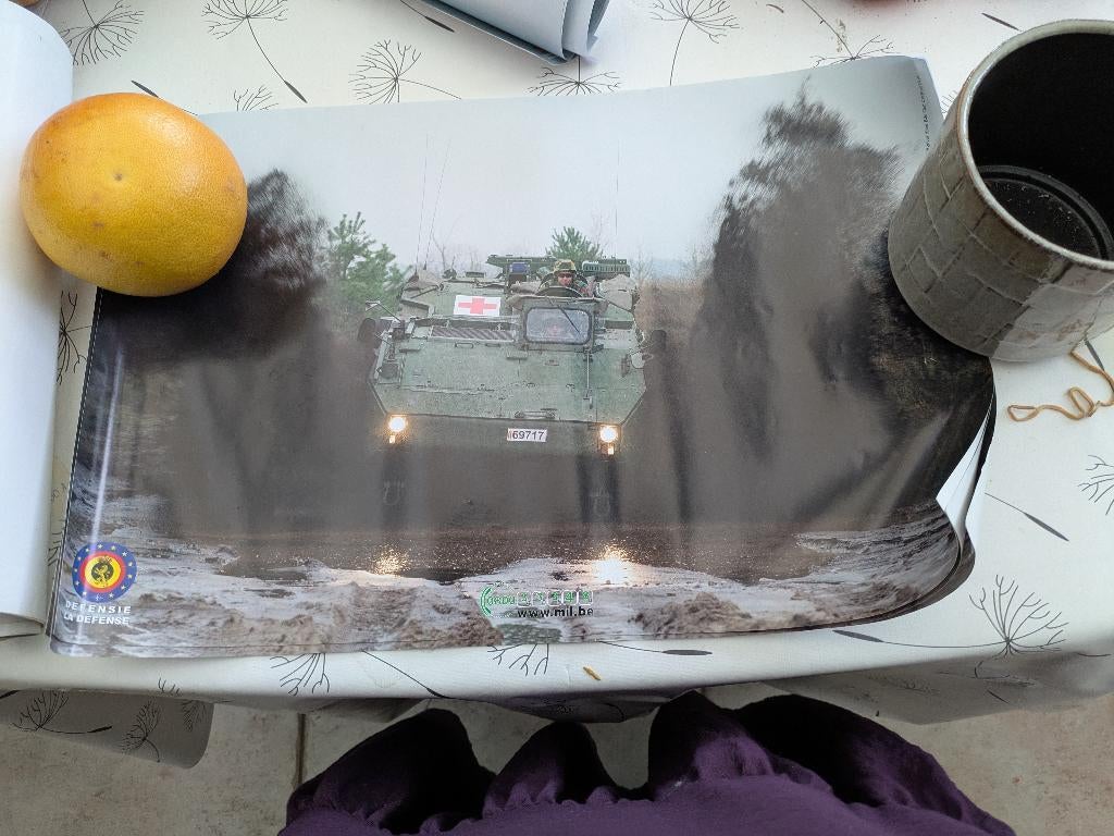 Belgisch leger voertuig, Verzamelen, Ophalen of Verzenden, Landmacht, Foto of Poster