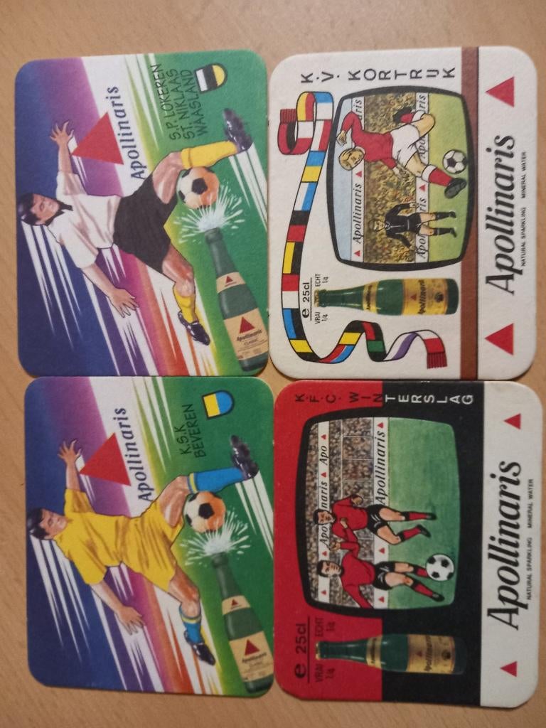 Sous-bocks Apollinaire, football (282), Collections, Enlèvement ou Envoi, Comme neuf